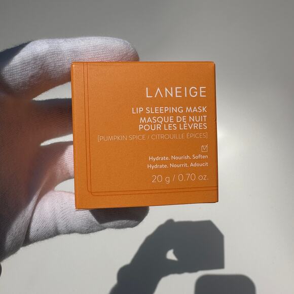 Laneige Sleeping Mask Lip Balm Pumpkin Spice Rare NIB Full Size 20g 0.70 oz - Picture 6 of 10